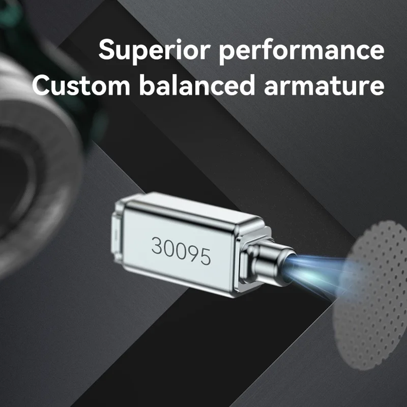 TRN ST1 Pro Detachable 3.5mm Wired In-Ear Earphone HiFi Music Tunable Headset without Mic - Black