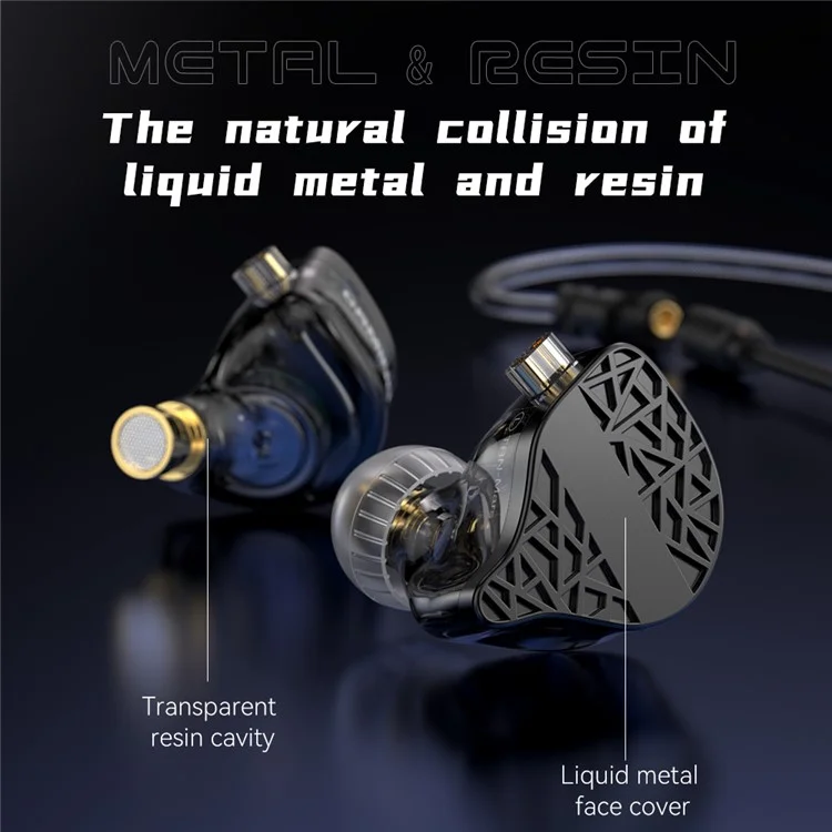 TRN Mars Detachable 3.5mm Wired In-Ear Earphone 3-Unit Vibration Gaming Headset with Mic, 2m