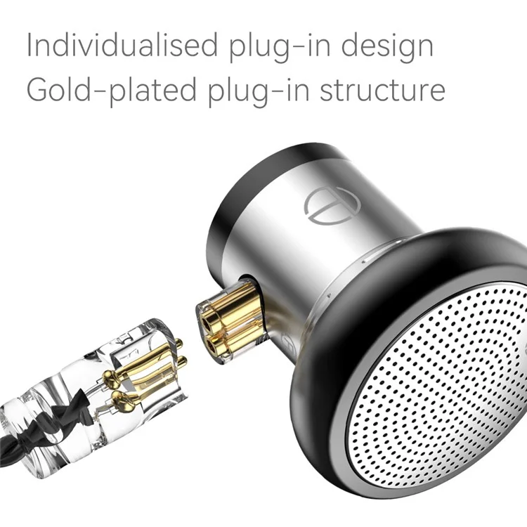 TRN EMA Auriculares de la Unidad Dinámica de 14,2 mm de 3,5 mm Desacoplable de 3,5 mm Auriculares Sin Micrófono Sin Micrófono