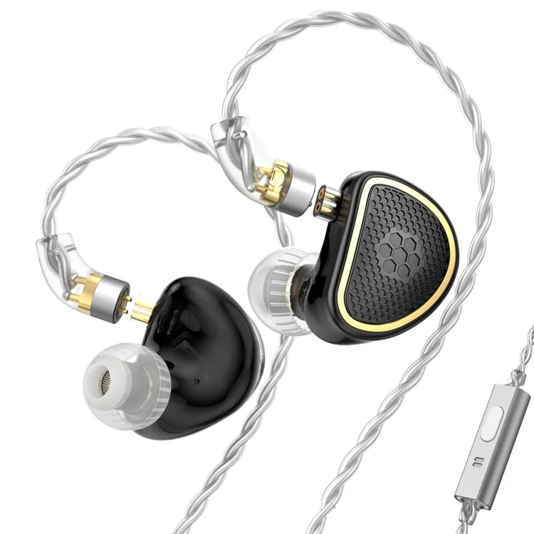 TRN Xuanwu Detachable 3.5mm Wired In-Ear Earphone 10mm Square Planar Driver HiFi Headset with Mic