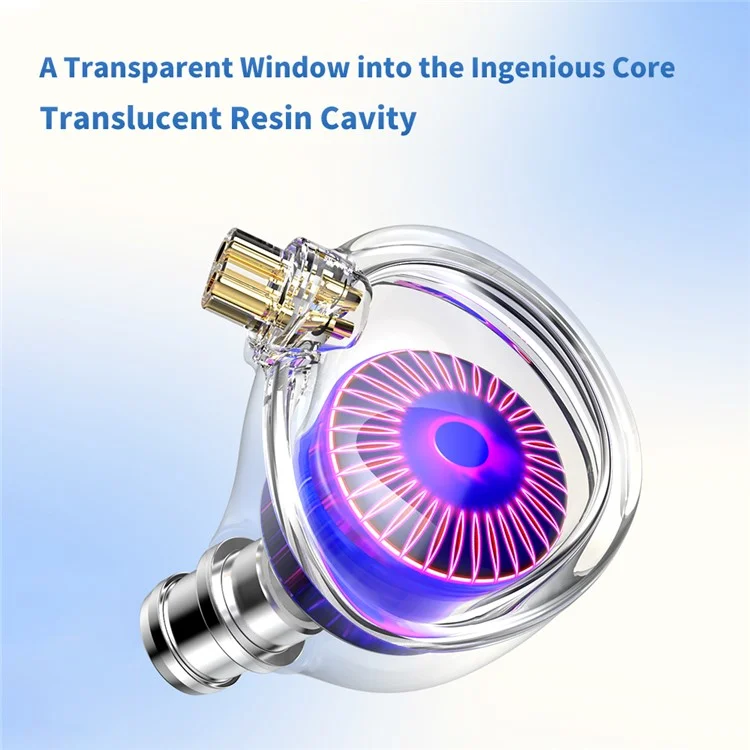 TRN Jellyfish Detachable 2.5+3.5+4.4mm Wired In-Ear Earphone HiFi Music Running Headset with Mic