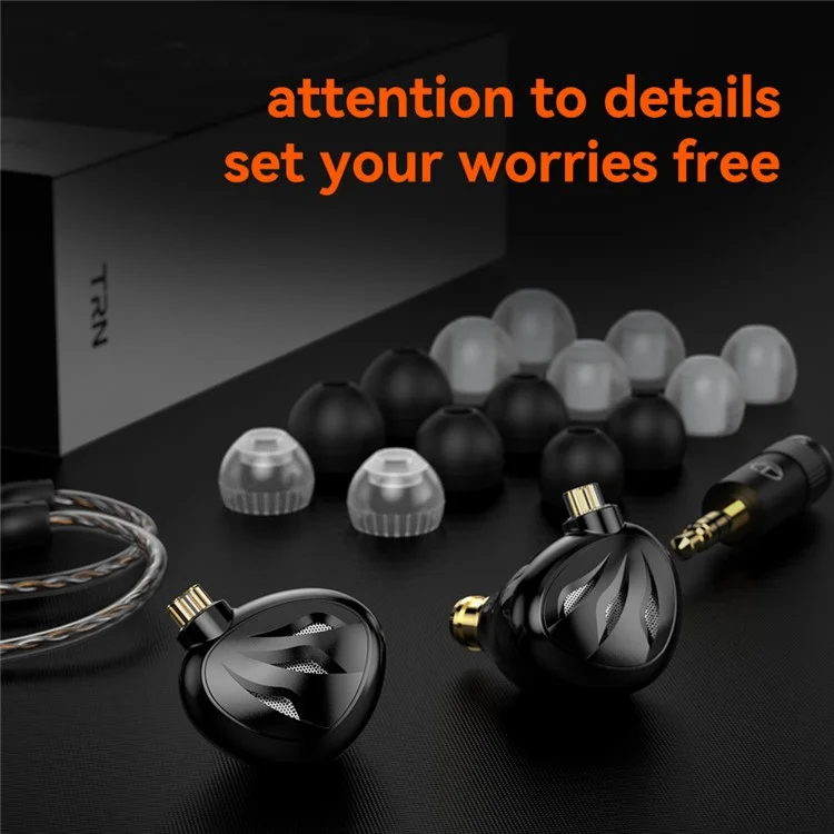TRN Rosefinchable Desechable de 3.5 mm en el Oído Aurel Hifi Auricular de 12 mm Auriculares Magnéticos Planos