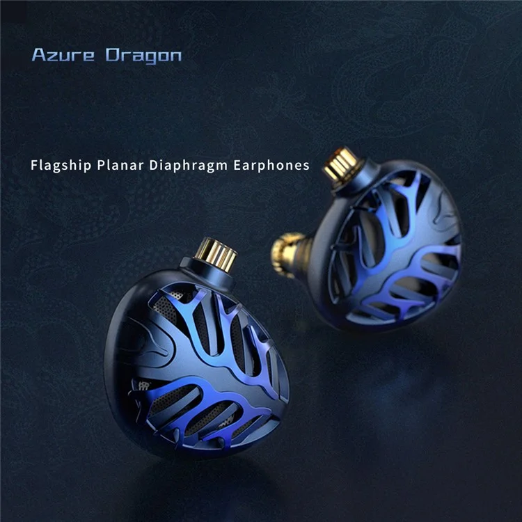 Dragão do Azure TRN 2.5+3,5+4,4 mm Com Fio de Evido Com Fio de 14,6 mm de Diafragma Planar Destacável Fone de Ouvido na Orelha