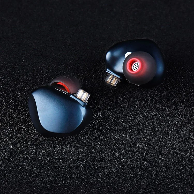 TRN VX Pro 3.5+4.4mm Wired In-Ear Earphone 10mm Dynamic + 8 Balanced Armature Drivers HiFi Music Headset (Without Mic) - Dark Blue