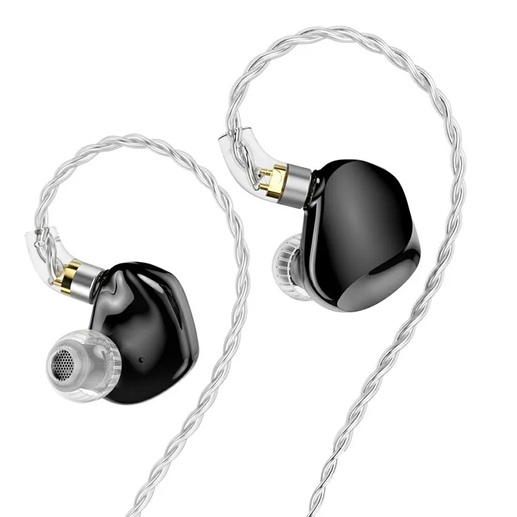 TRN VX Pro+ 3.5mm Detachable Wired In-Ear Earphone 9-Unit HiFi Music Headset without Mic - Black