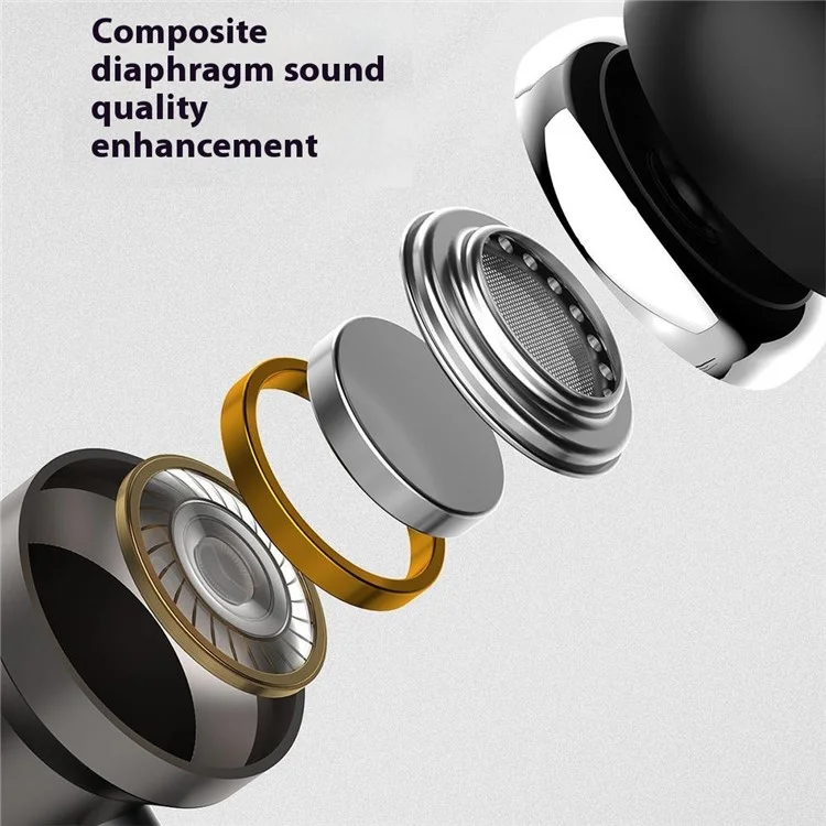 DUDAO X10 Pro 1m Wired Earphone with Microphone 3.5mm Heavy Bass In-Ear Earbuds for Smartphone Laptop - Black