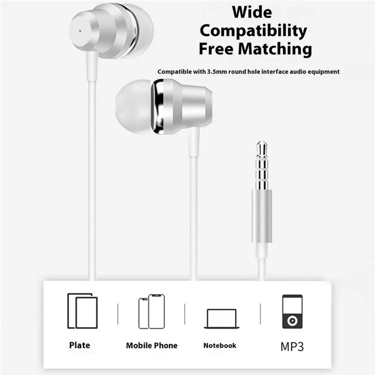 DUDAO X10 Pro 1m Wired Earphone with Microphone 3.5mm Heavy Bass In-Ear Earbuds for Smartphone Laptop - Black