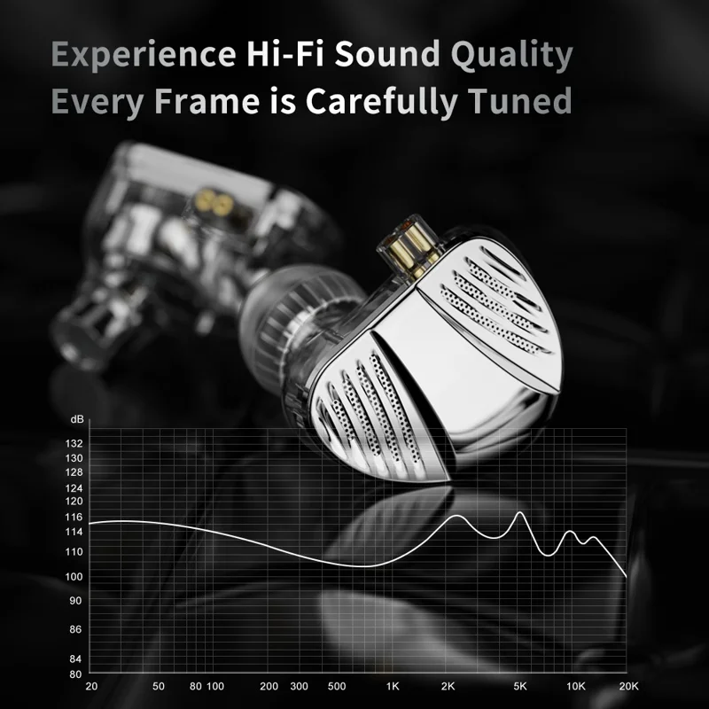 TRN V10 Pro 3.5mm Detachable Wired In-Ear Earphone HiFi Music Gaming Headset with Mic - Silver