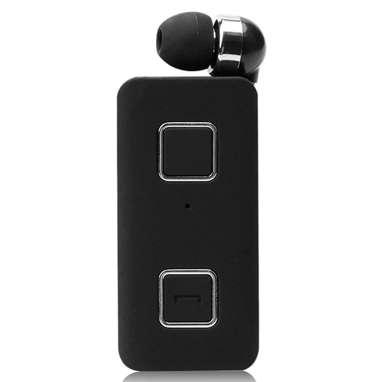 K35 Mini Wireless Headset Retractable Business Lavalier Earphone for Sports Driving - Black