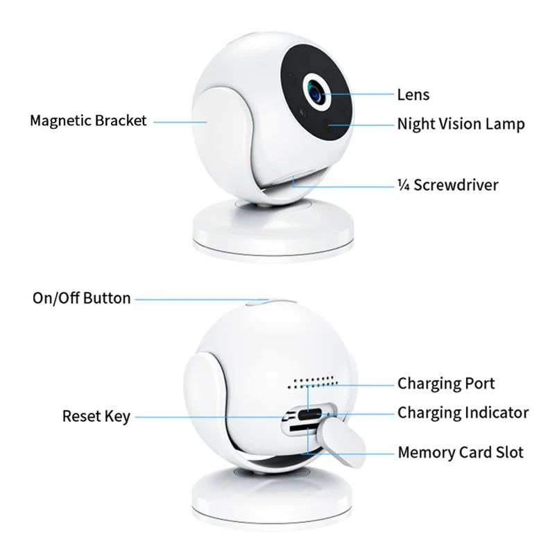 A5 Security Camera WiFi Surveillance Indoor Home Camera Motion Detection