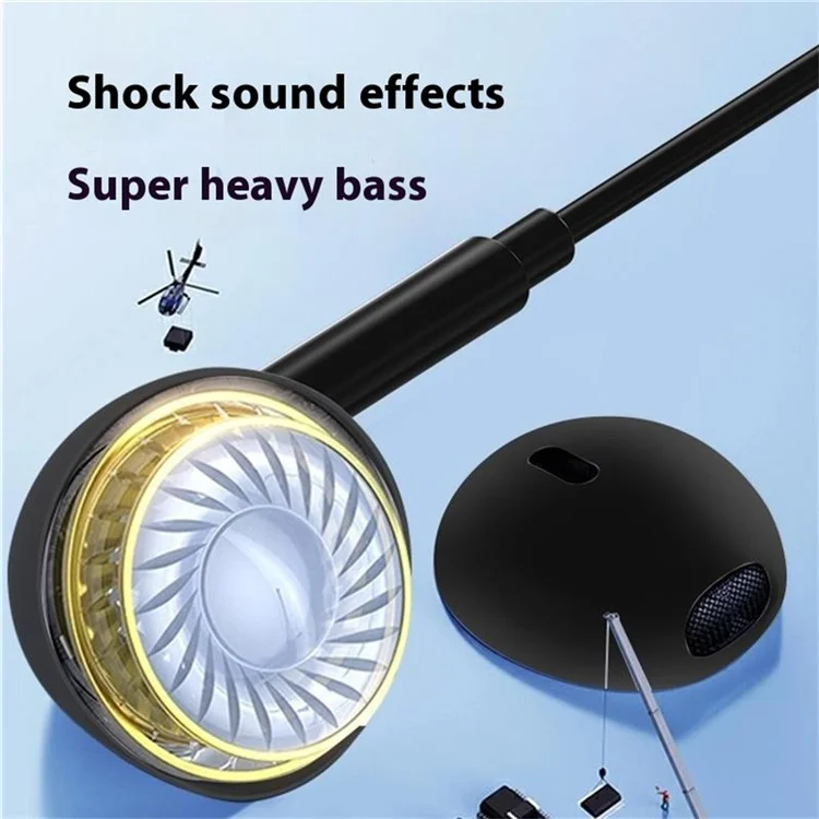 Type-C Wired Digital Earphones PD Charging Voice Call Line Control Singing Recording Headset - Grey