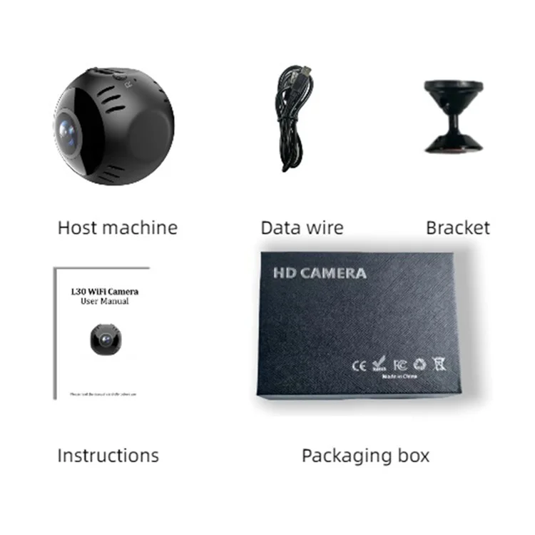 L30 Intelligent WiFi Camera Home Security Real Time Playback Panoramic View Phone Monitoring Camera
