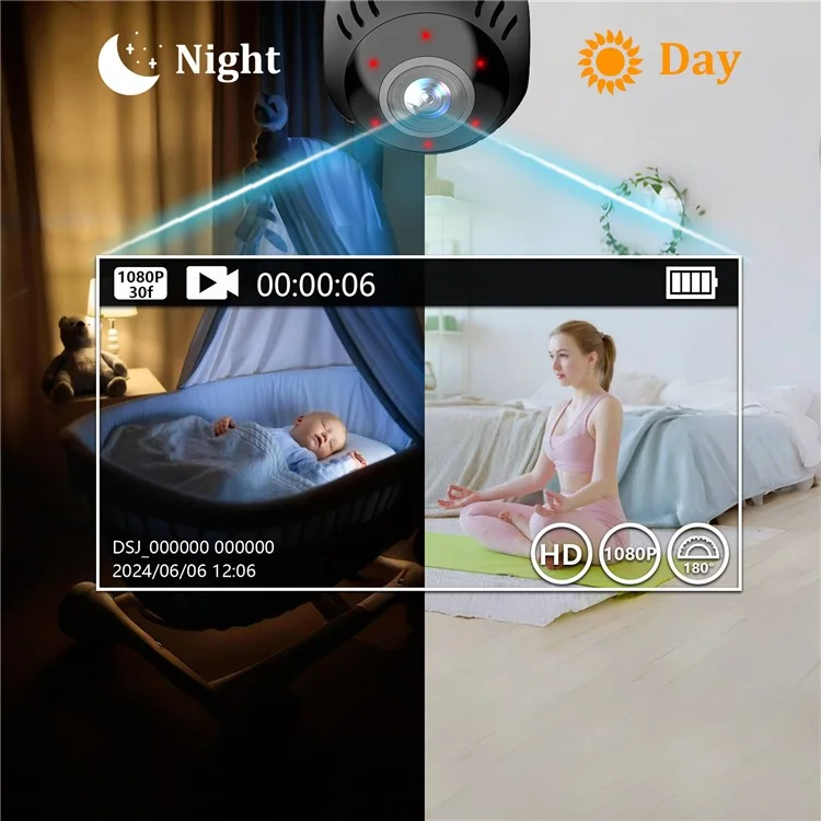 L30 Intelligent WiFi Camera Home Security Real Time Playback Panoramic View Phone Monitoring Camera