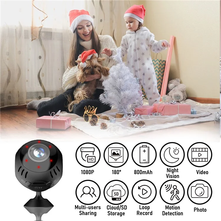 L30 Intelligent WiFi Camera Home Security Real Time Playback Panoramic View Phone Monitoring Camera