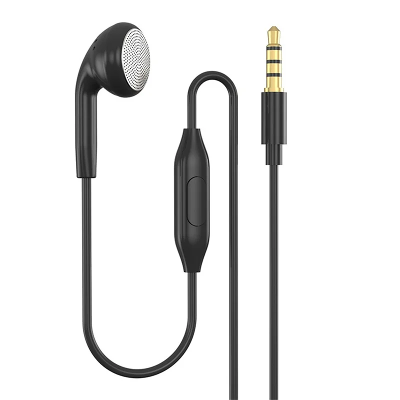 608 Single Ear Headphone with Microphone Hands Free Calling Mono Earphone for Driver - 3.5mm Straight Interface