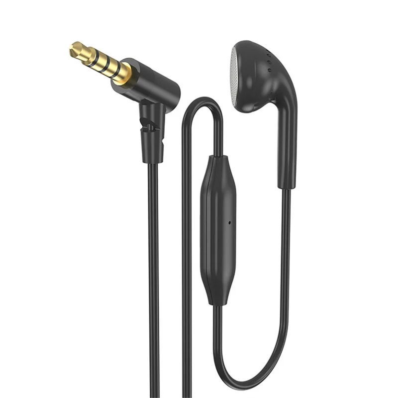 608 Single Ear Headphone with Microphone Hands Free Calling Mono Earphone for Driver - 3.5mm Straight Interface