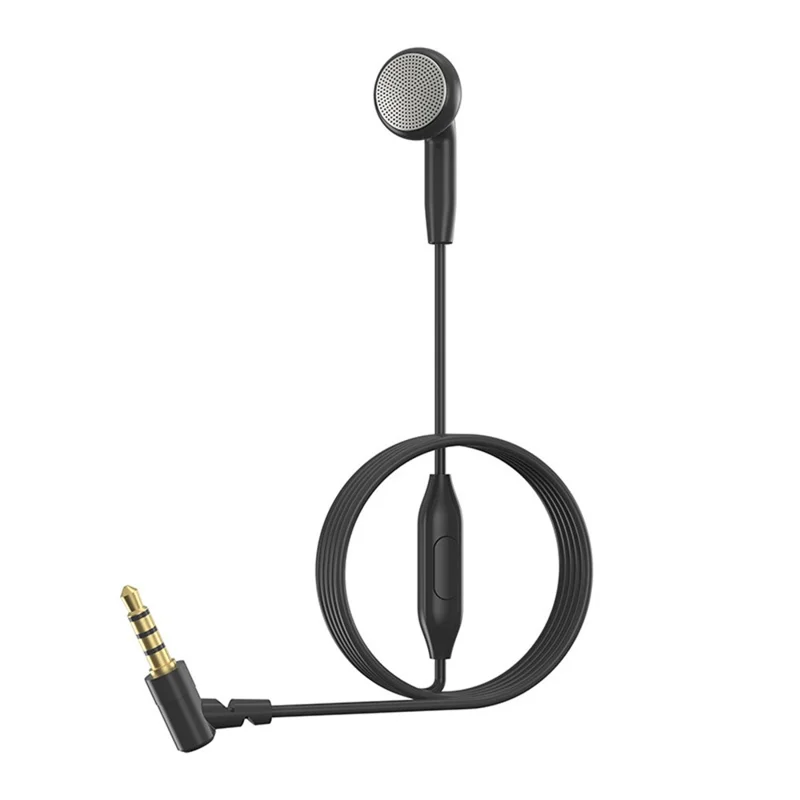 608 Single Ear Headphone with Microphone Hands Free Calling Mono Earphone for Driver - 3.5mm Straight Interface