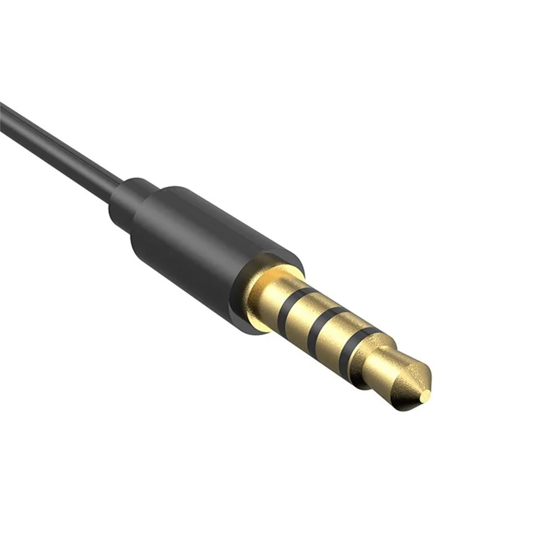 608 Single Ear Headphone with Microphone Hands Free Calling Mono Earphone for Driver - 3.5mm Straight Interface