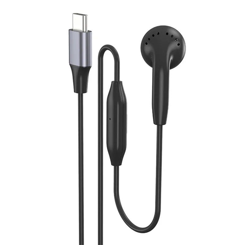 608 Single Ear Headphone with Microphone Hands Free Calling Mono Earphone for Driver - Type-C  Interface