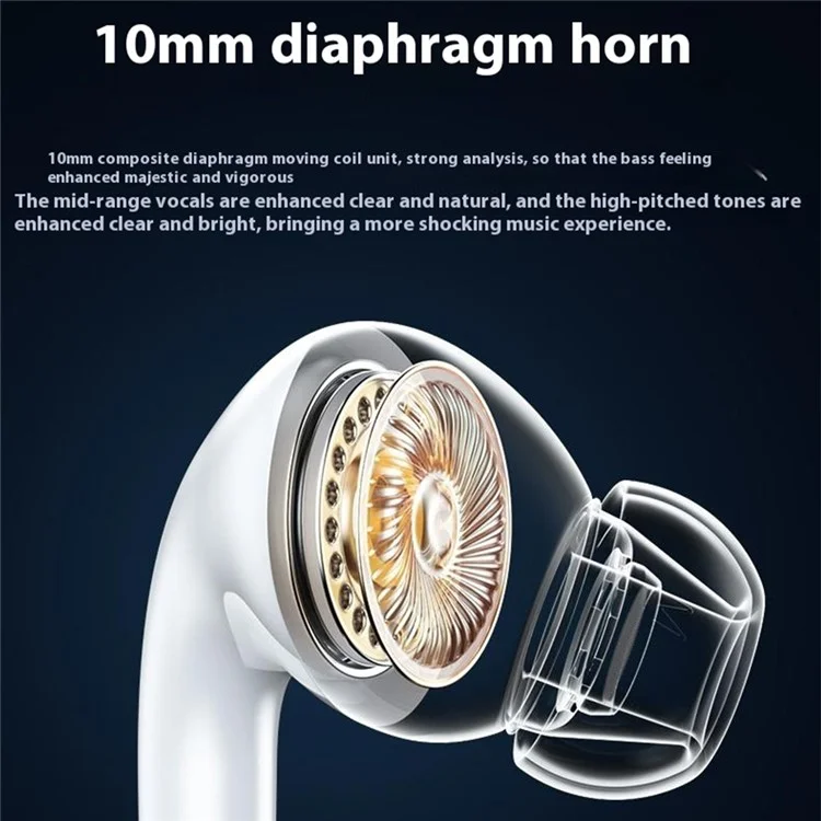 Auriculares con cable WEKOME YB06 de 3,5 mm con controlador de 10 mm