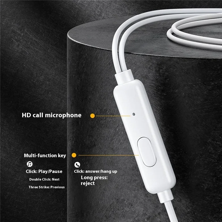 WEKOME YB05 Kinkong Series Earphones with Lightning Connector Wired Ear Buds for iPhone