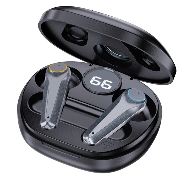 VSIDEA A15S Auriculares inalámbricos BT 5.4 Graves potentes ENC Cancelación de ruido IPX4 Resistente al agua TWS Auriculares - Negro