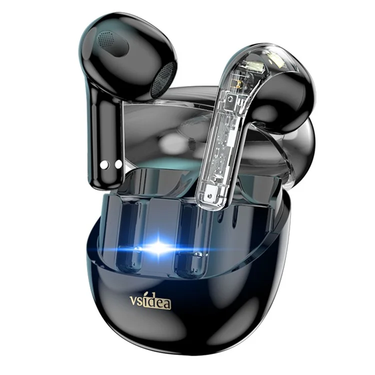 VSIDEA A56S Cuffie Wireless Bluetooth con Bassi Potenziati e Cancellazione del Rumore - Nero