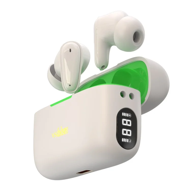 VSIDEA A32 Kabellose Ohrhörer IPX4 Wasserdicht Bluetooth-kompatibel Tiefbass In-Ear-Kopfhörer - Weiß