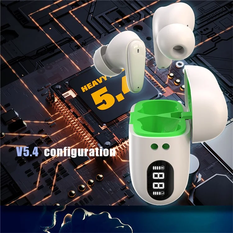 VSIDEA A32 Kabellose Ohrhörer IPX4 Wasserdicht Bluetooth-kompatibel Tiefbass In-Ear-Kopfhörer - Weiß
