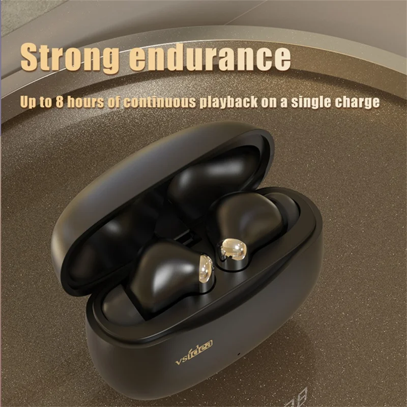 VSIDEA A91S ENC støjreduktion trådløse ørepuder Bluetooth-kompatible hovedtelefoner med dual mikrofon - Sort