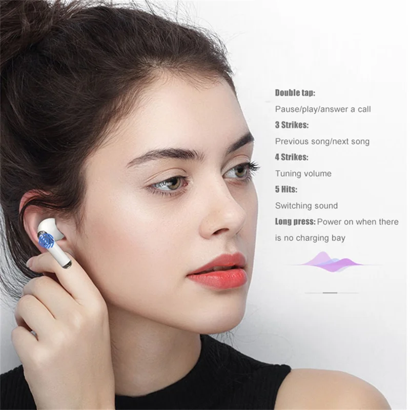 VSIDEA A91S ENC støjreduktion trådløse ørepuder Bluetooth-kompatible hovedtelefoner med dual mikrofon - Sort