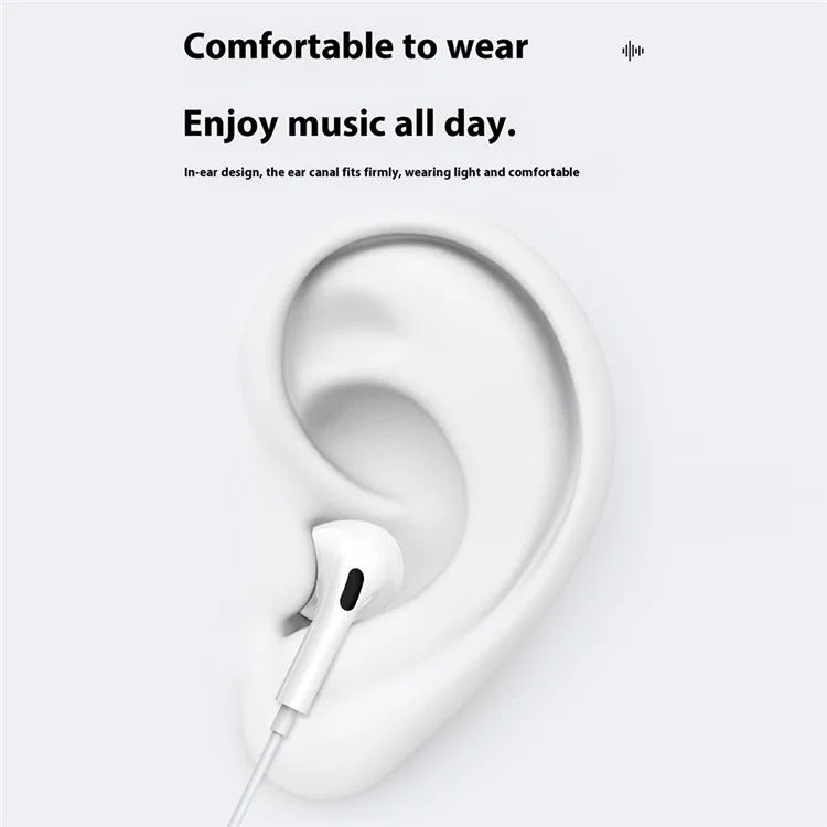 CELEBRAT E300 Auriculares con cable de 1,2 m tipo C Graves potentes In-Ear con micrófono