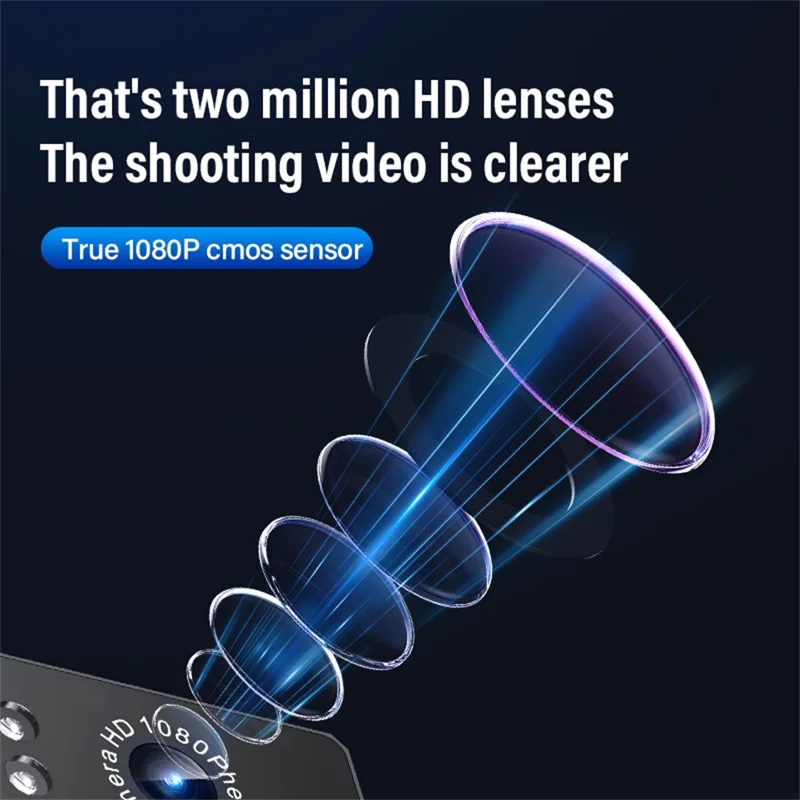 Linterna frontal D9 con cámara HD manos libres para deportes al aire libre, grabación de vídeo 1080P, sensor inteligente y luz LED con tarjeta de 32 GB