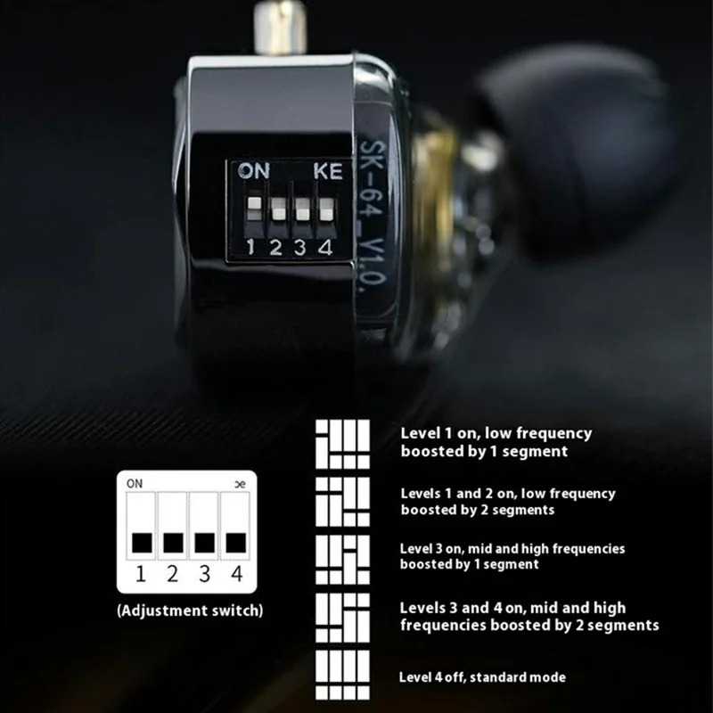 KZ Vader Pro High-End 6-Driver Dynamic In-Ear Earphone Balanced Sound Wired Tuning Headsets - without Microphone