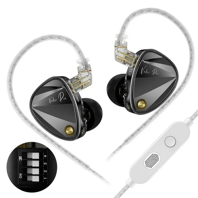 KZ Vader Pro High-End 6-Driver Dynamic In-Ear Earphone Balanced Sound Wired Tuning Headsets - with Microphone