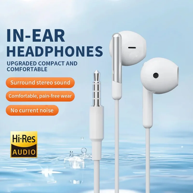 TRANYOO R11 1.2m Cable Semi In Ear Headphones with Mic Deep Bass 3.5mm Wired Earphones
