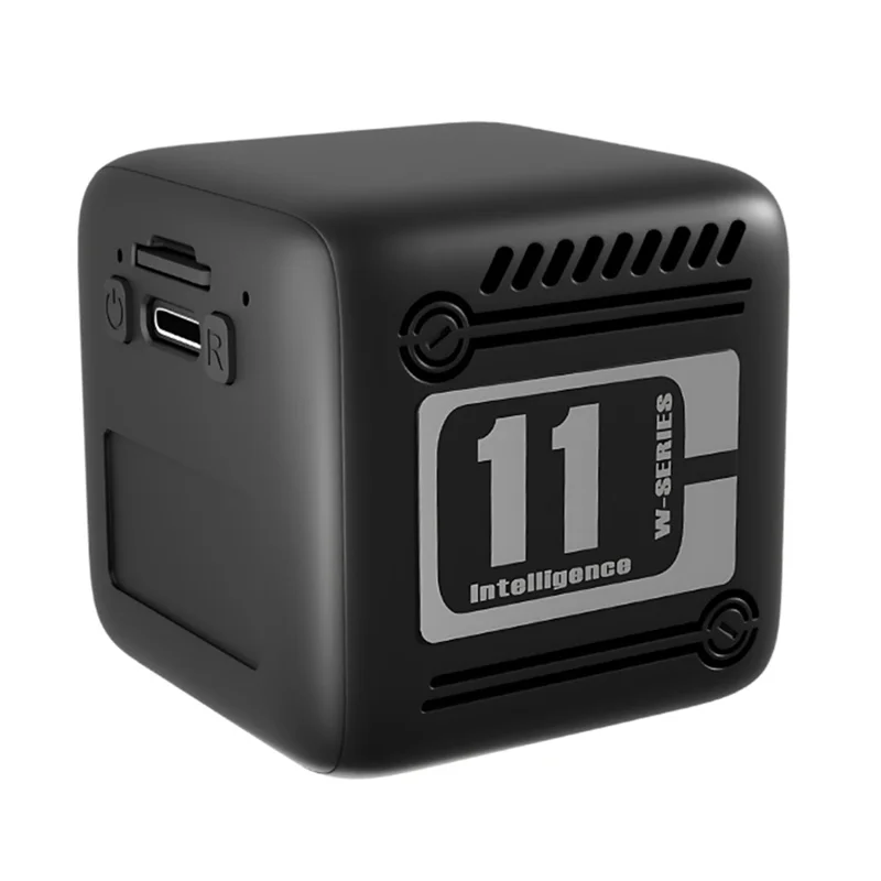 W11 WiFi Mini Telecamera HD con Visione Notturna Wireless Telecamera di Sicurezza con Rilevamento del Movimento per la Sorveglianza Domestica - Nero