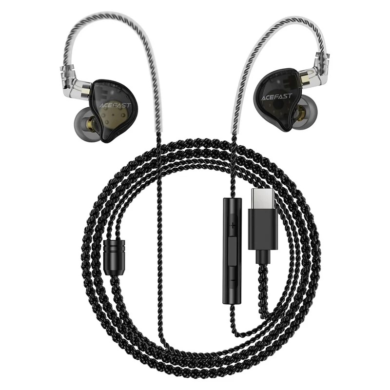 ACEFAST L11 USB-C HiFi проводные наушники с отсоединяемым кабелем и микрофоном для аудио