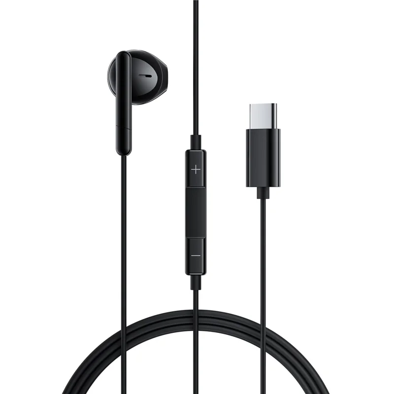 ACEFAST L9 Auscultadores USB-C com Fio, Monaurais com Microfone e Comandos em Linha para Smartphones/Tablets - Preto