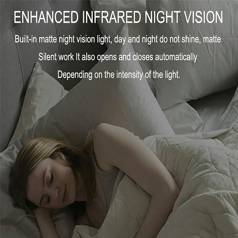 A19 Bluetooth-Compatible Wireless WiFi Camera 1080P HD Infrared Night Vision Camera with Motion Detection Alarm for Home