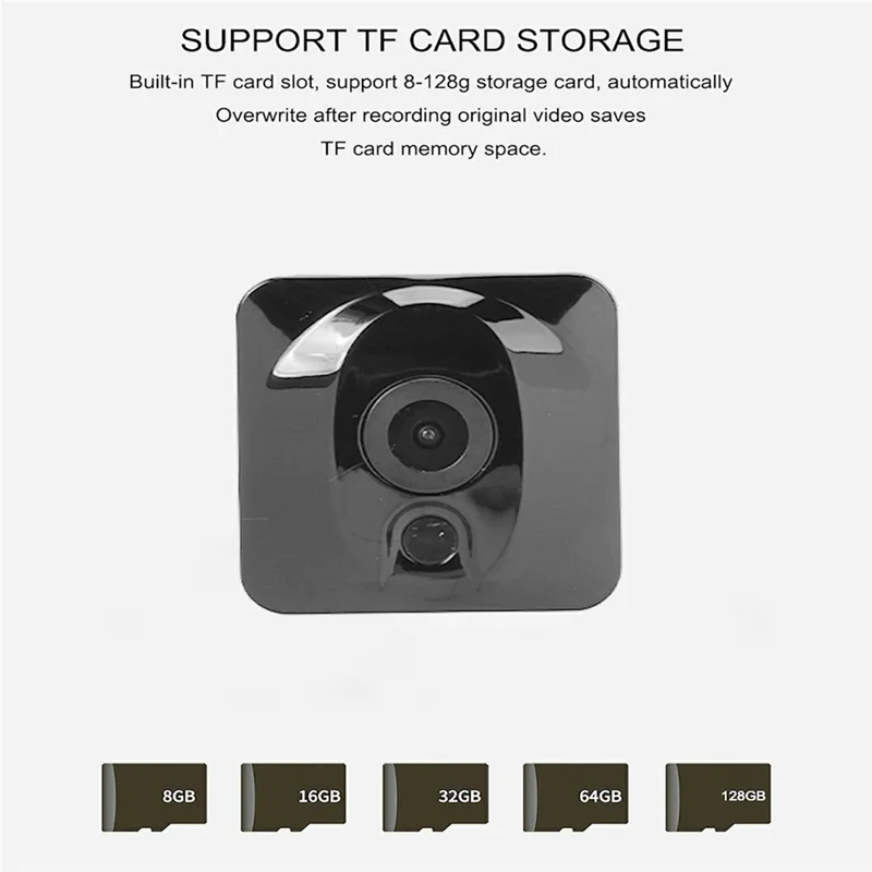 A19 Bluetooth-Compatible Wireless WiFi Camera 1080P HD Infrared Night Vision Camera with Motion Detection Alarm for Home