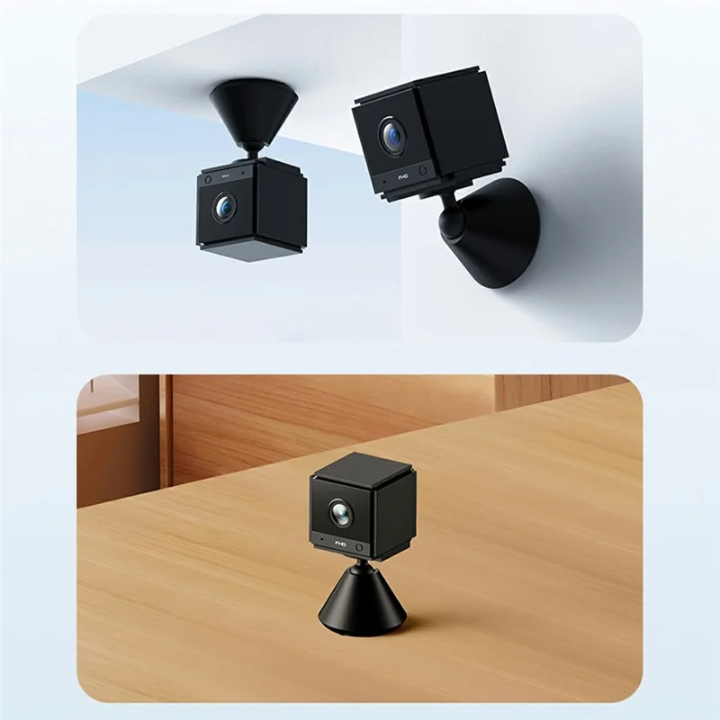 S20M Aquarium Camera Home Two-Way Audio Security Camera Support HD Night Vision for Fish Reptiles - Black