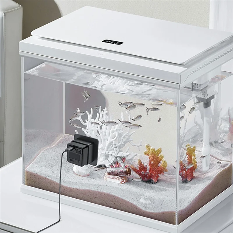 S20M Aquarium Camera Home Two-Way Audio Security Camera Support HD Night Vision for Fish Reptiles - Black