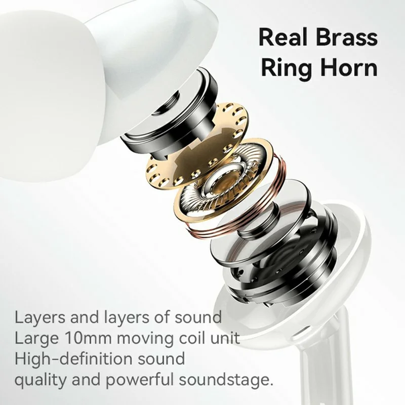 YESIDO YH45 Type-C Digitale Ohrhörer, In-Ear Kabelgebundene Kopfhörer mit Mikrofon – Weiß