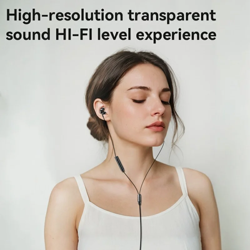 YESIDO YH49 Type-C Digital Ohrhörer verlustfreie Audio-Kabelgebundene Ohrhörer für Desktop / Notebook / Tablet / Handy - Schwarz