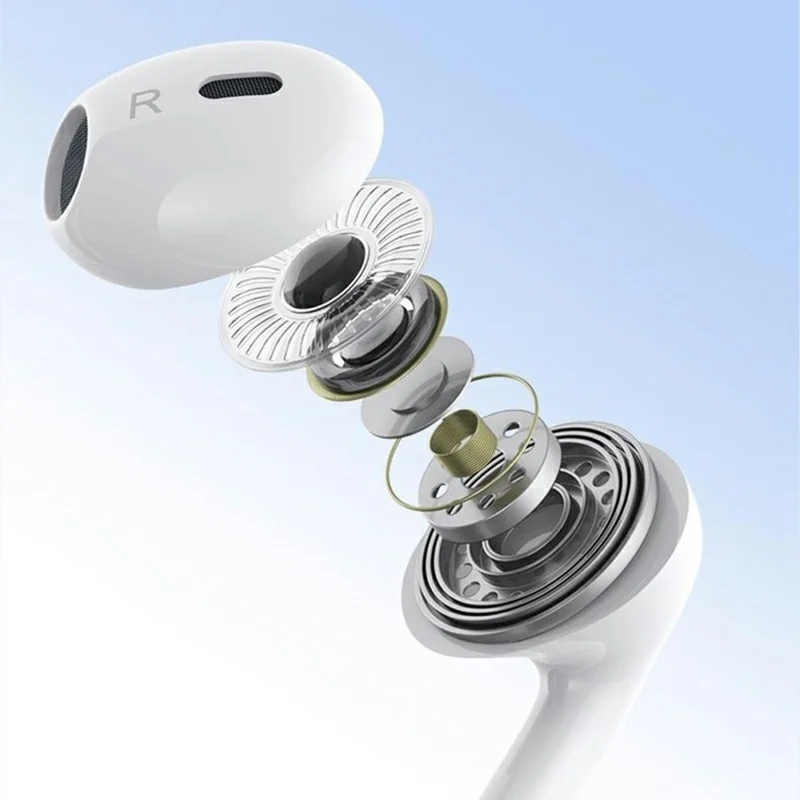 YESIDO YH51 Wired Earphones with iP Connector In-Ear Headphones 14mm Dynamic Driver  /  Multifunction Control - White