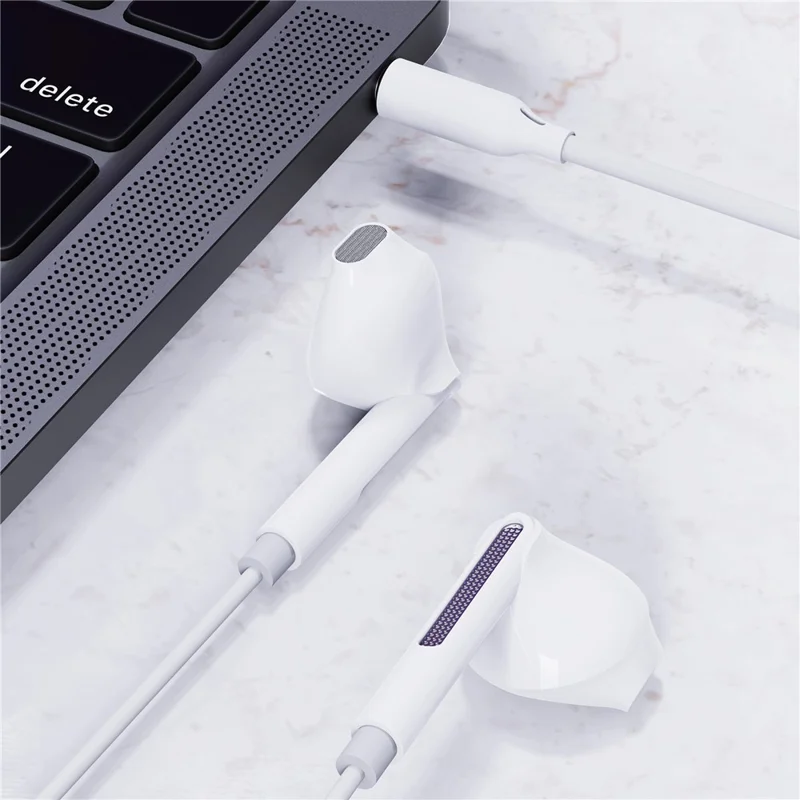 ACEFAST L14 Wired Earphone 3.5mm Semi In-Ear Headphones with HD Microphone for Phone Tablet
