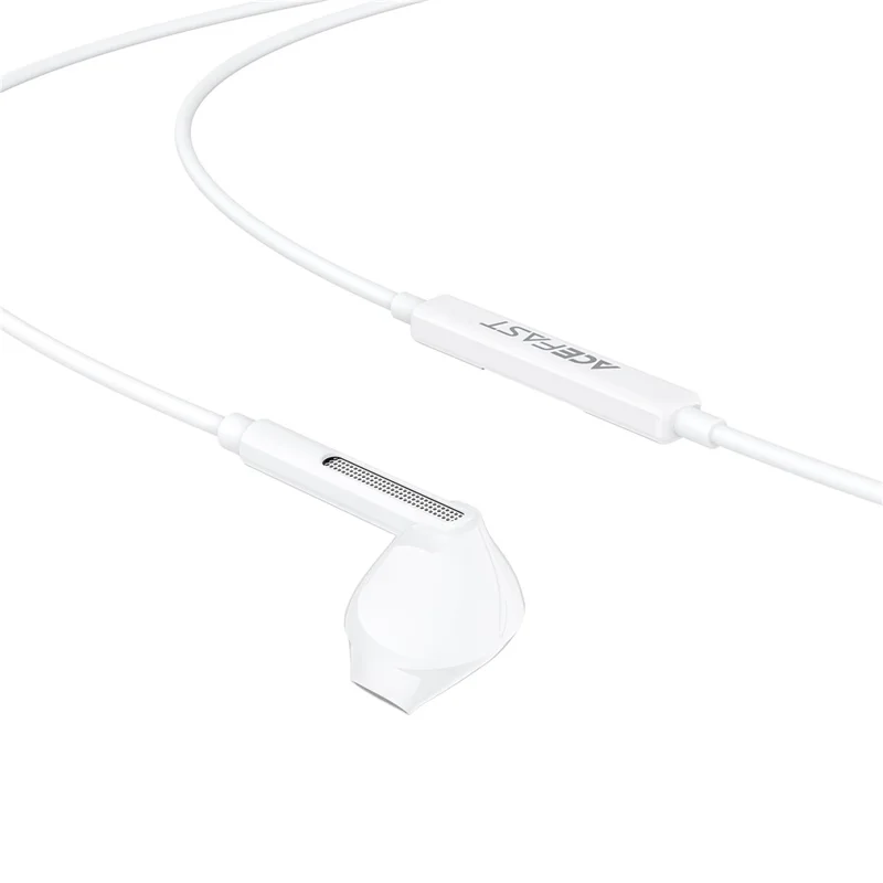 ACEFAST L13 USB-C Semi-in-ear Wired Earphone HD Microphone 3-Button Control Headphone - White