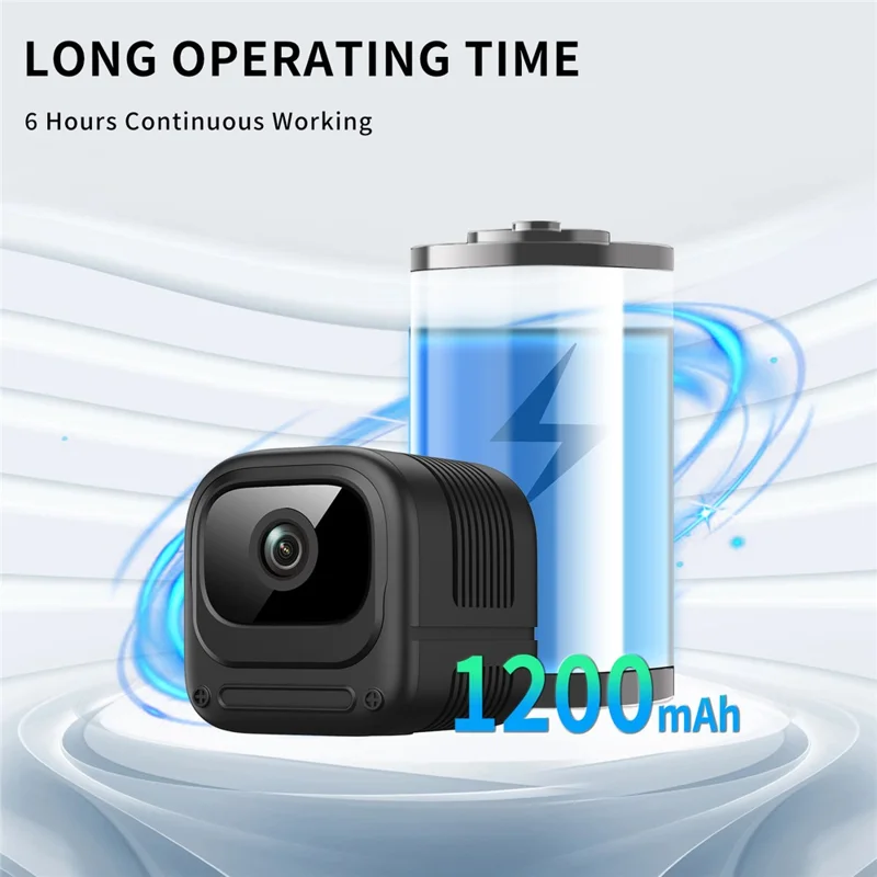 W08 WiFi Mini Camera HD 1080P Infrared Night Vision Motion Detection 130 Degree View Security Cam for Home - Black