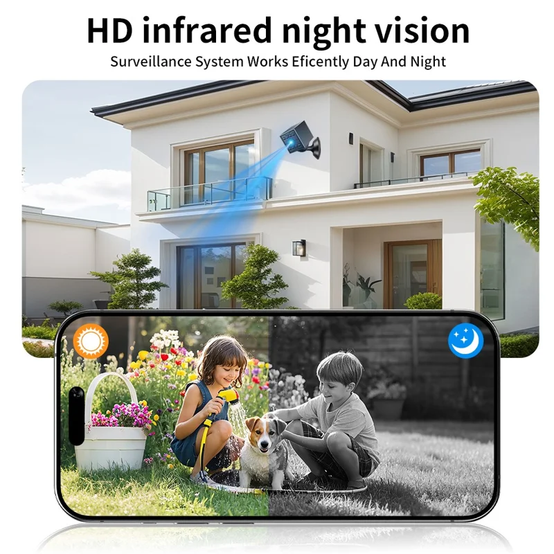 W09 WiFi HD Mini Night Vision Camera 720P Security Cam Motion Detection for Home Office - Black